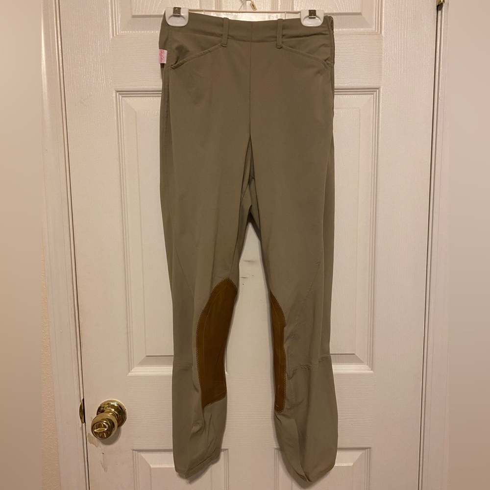 The Tailored Sportsman Tan Side-Zip Breeches, Size 26